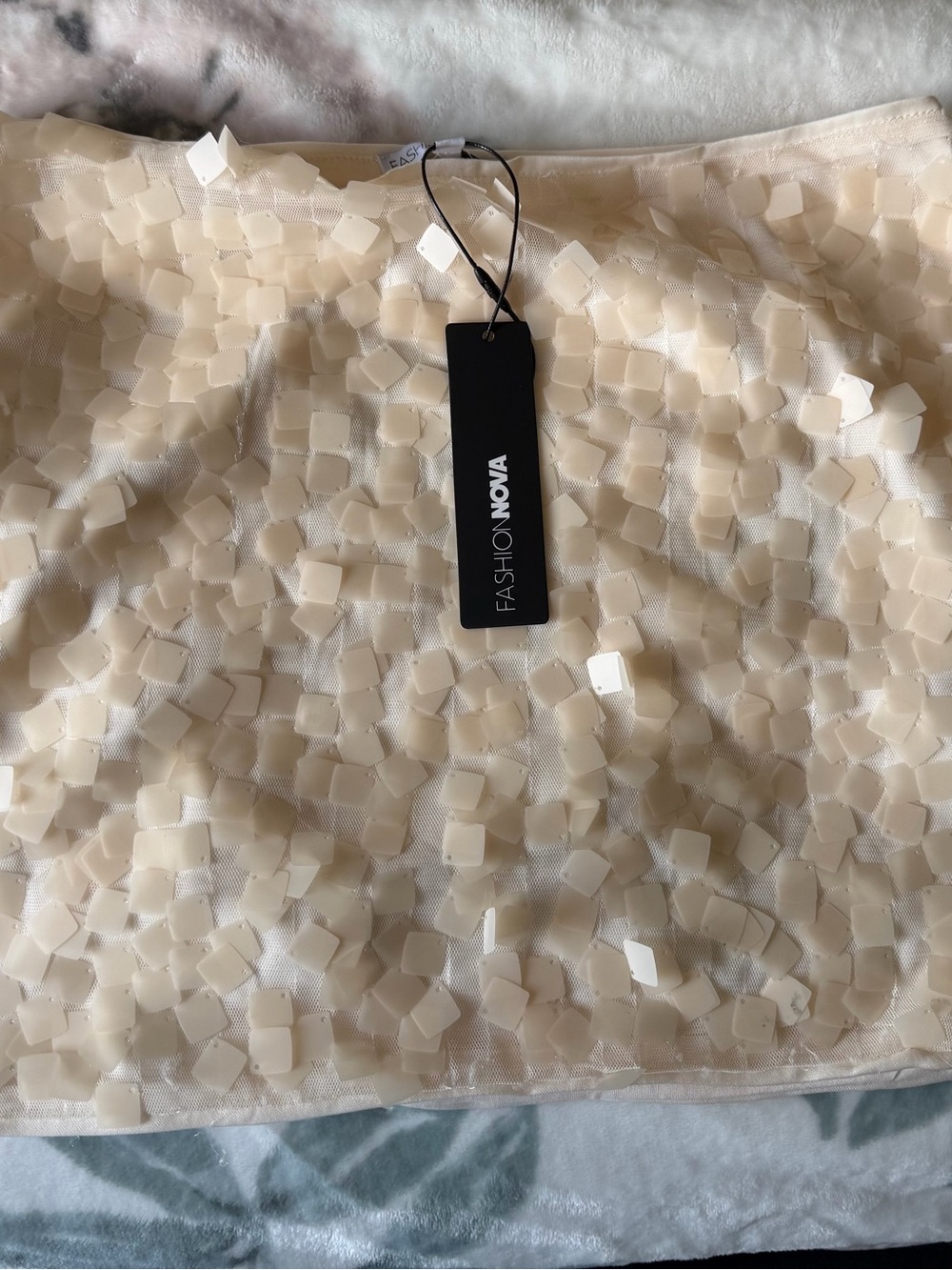 Brand New Fashion Nova Sequin Skirt Size Medium
